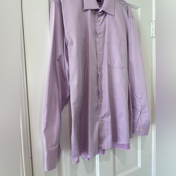 Gordon Mitchell Performax Mens long sleeve button down collar pink dress shirt - Picture 4 of 13